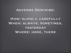 what is the meaning of adverb