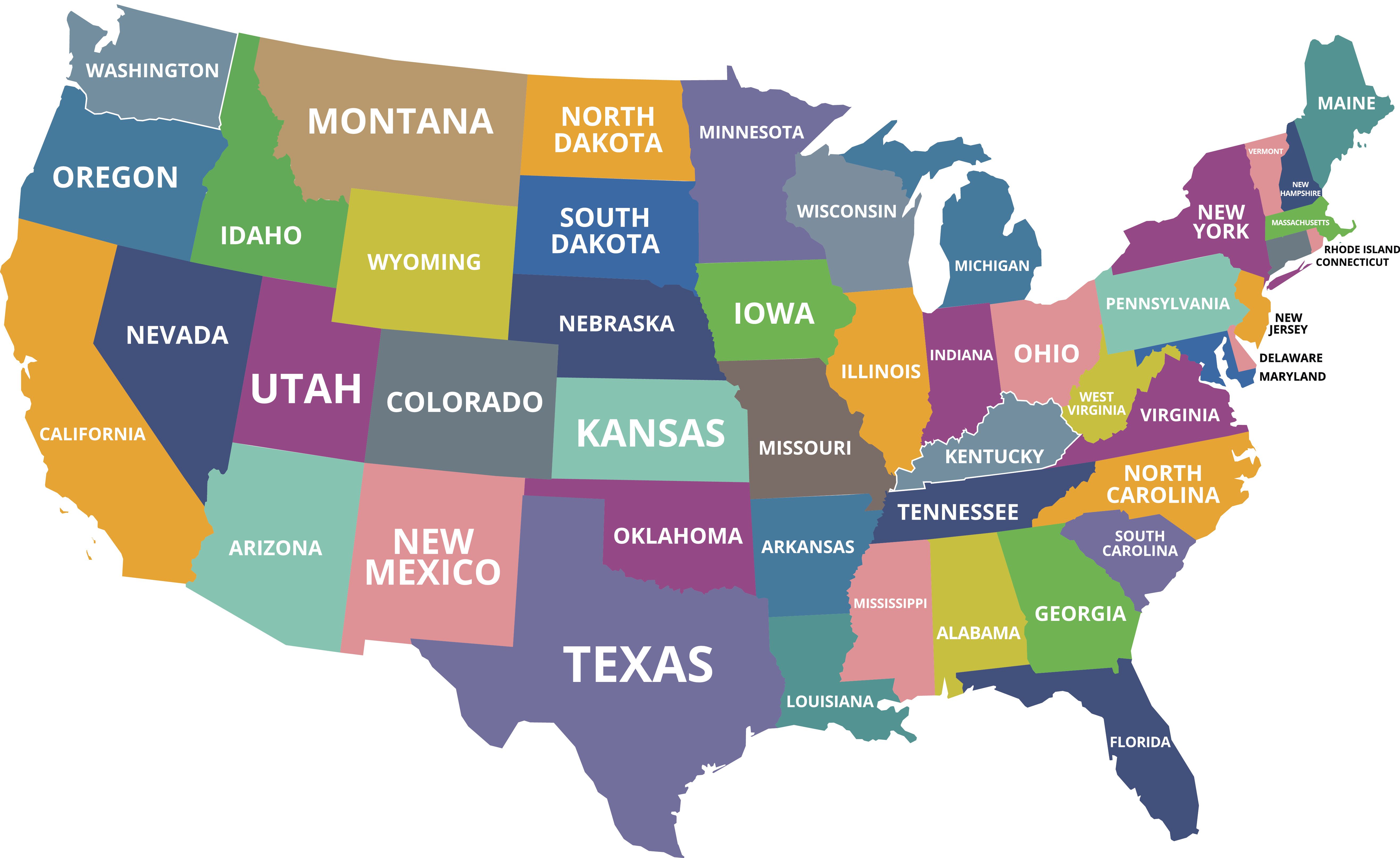 States In America Map