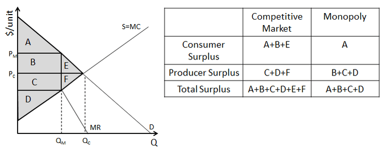 The Economic Inefficiency of Monopoly