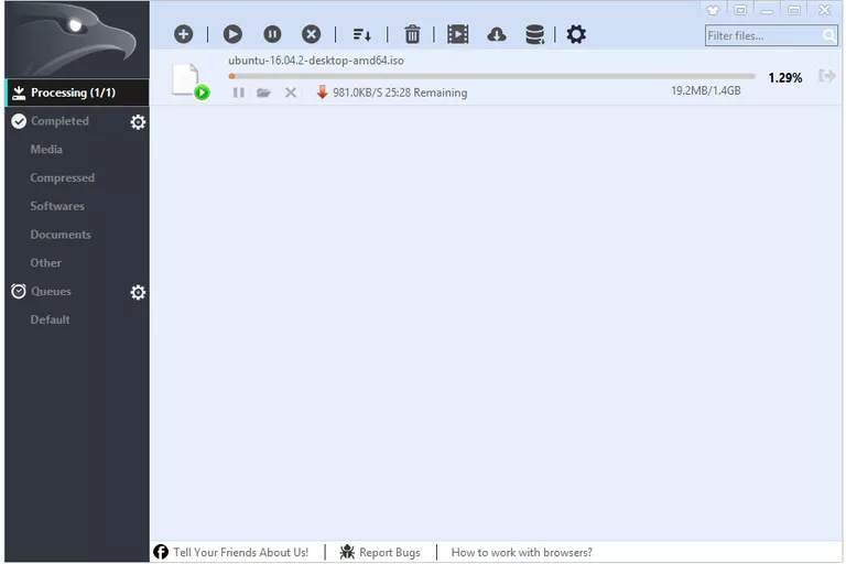 Screenshot of EagleGet