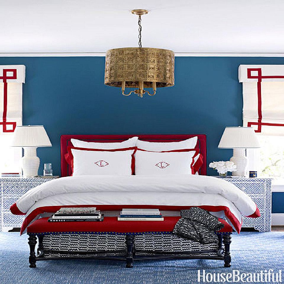 The Bedroom Goes Red, White and Blue