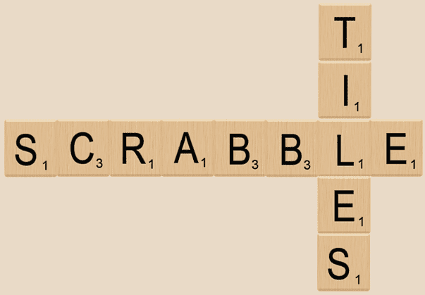 Clip Art of the Complete Set of Scrabble Tiles