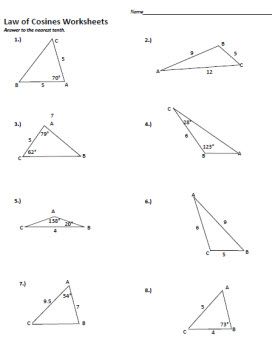 Law of Cosine to Figure Area of a Triangle