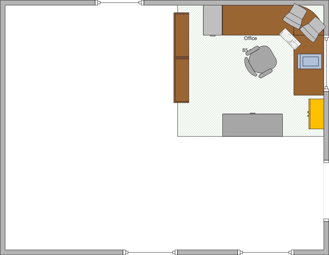 8x10 home office layout