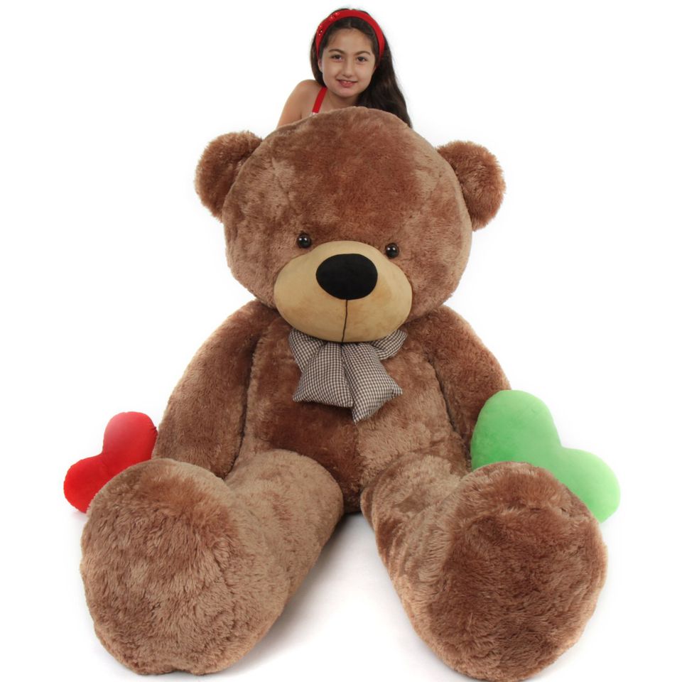 6ft black teddy bear