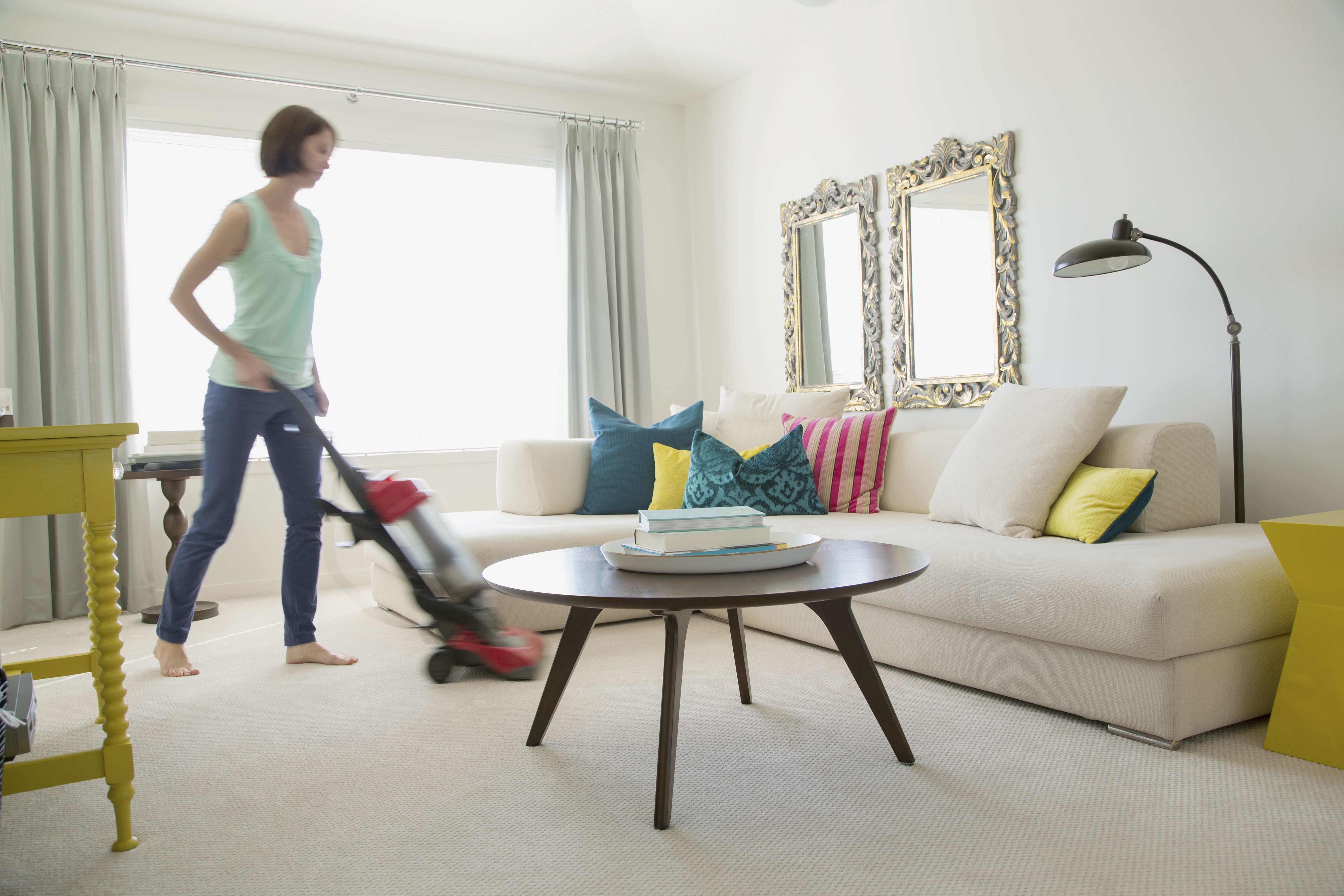 Vacuum Cleaner Cord Across Living Room
