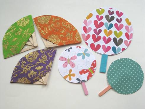 How to Make Easy Paper Fans with Kids