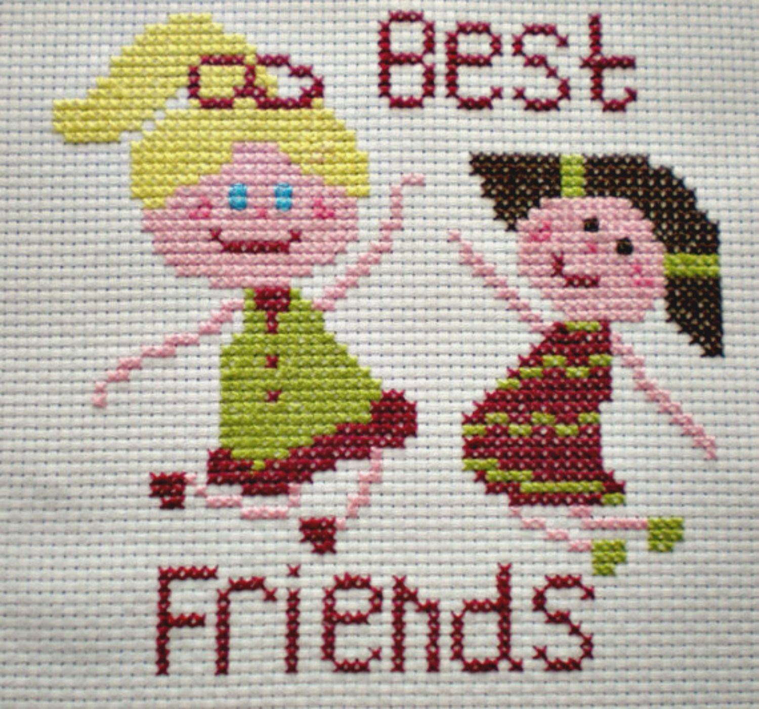 Hey Friend! Best Friend Inspired Cross Stitch Patterns