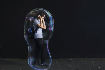 clear human bubble