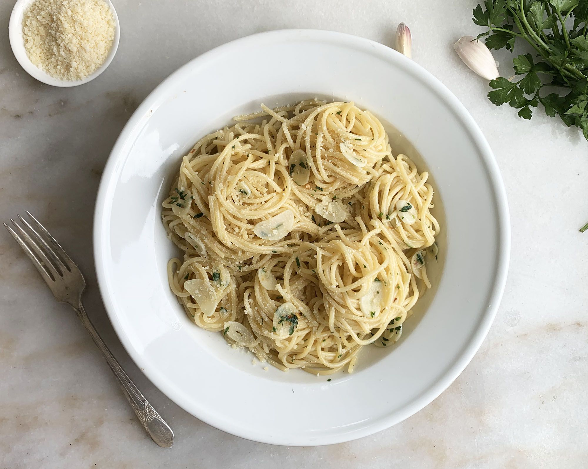 Garlic Spaghetti Spaghetti Aglio E Olio Recipe