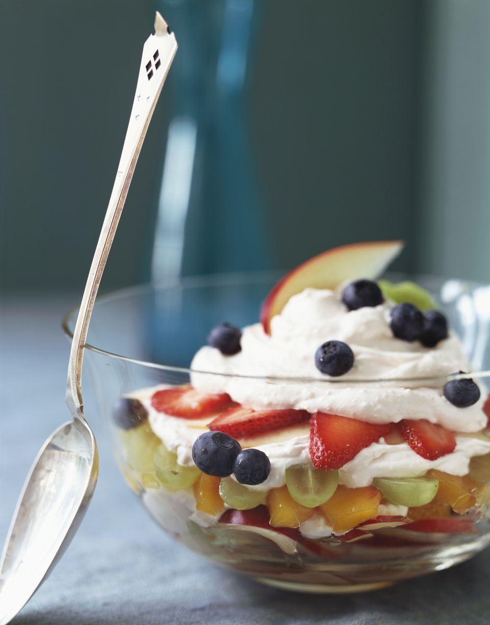 Fresh Fruit Salad with Vanilla Pudding Recipe