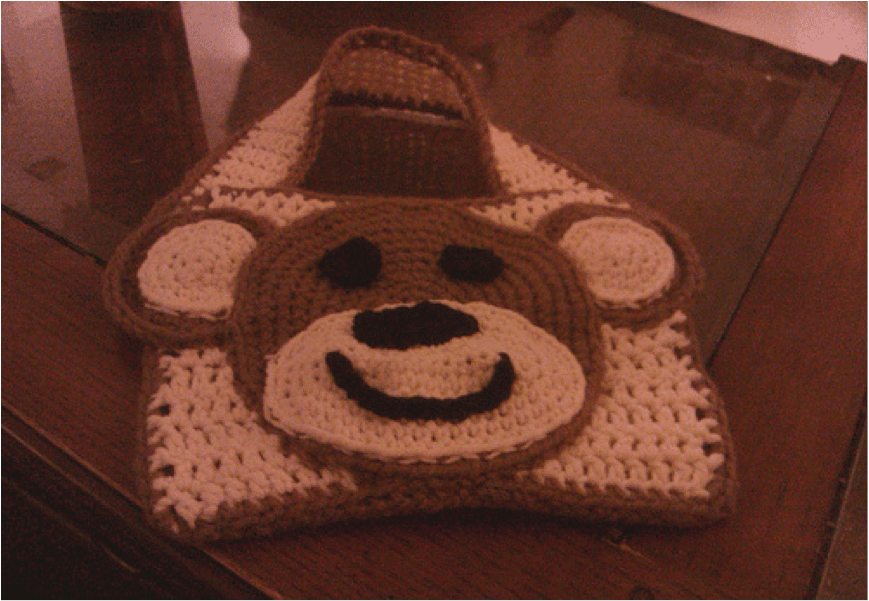 Crochet Monkey Baby Bib Free Pattern