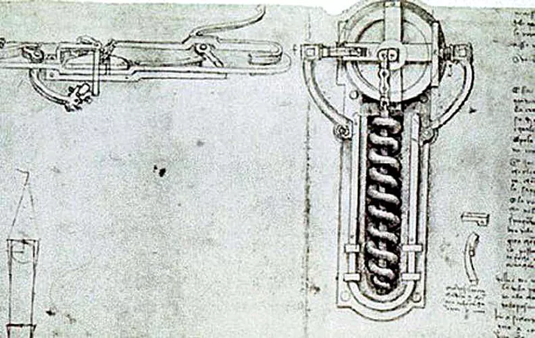 Automatic Igniting Device for Firearms Designed by Leonardo da Vinci