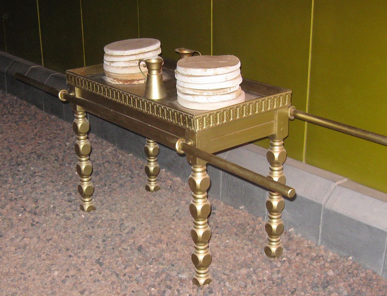 The table of showbread pointed to the bread of life