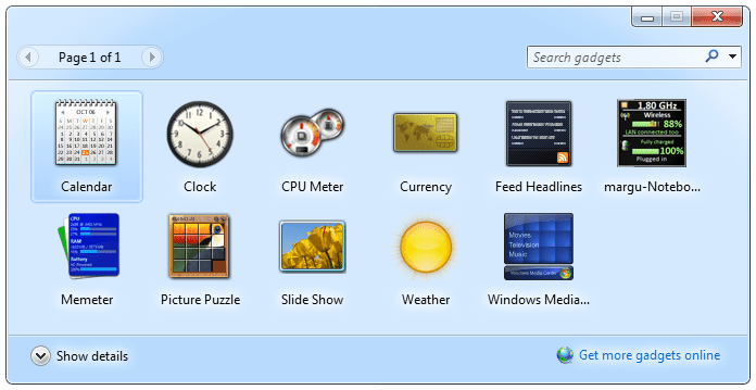 hardware monitor gadget for windows 7