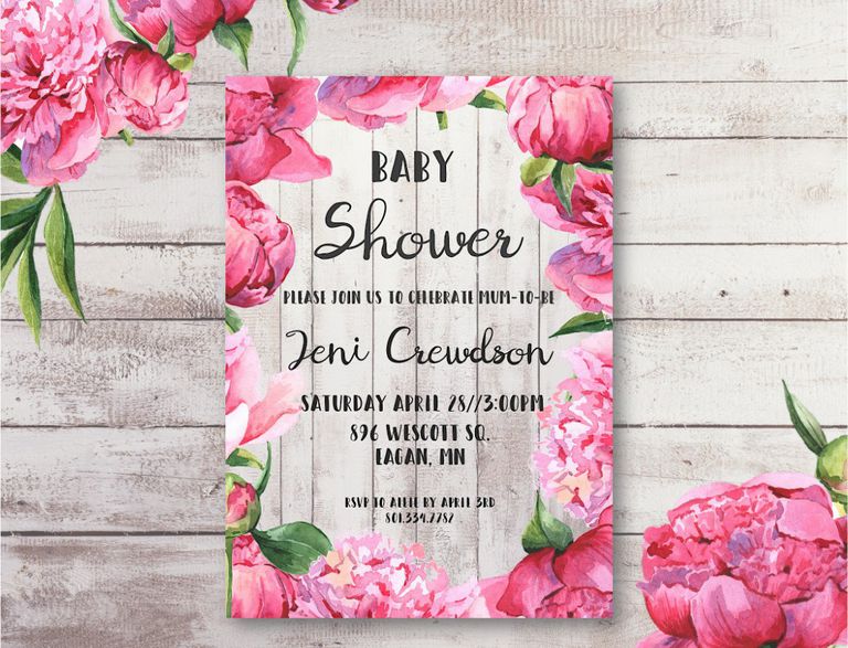 Floral Baby Shower Invitations Free 9