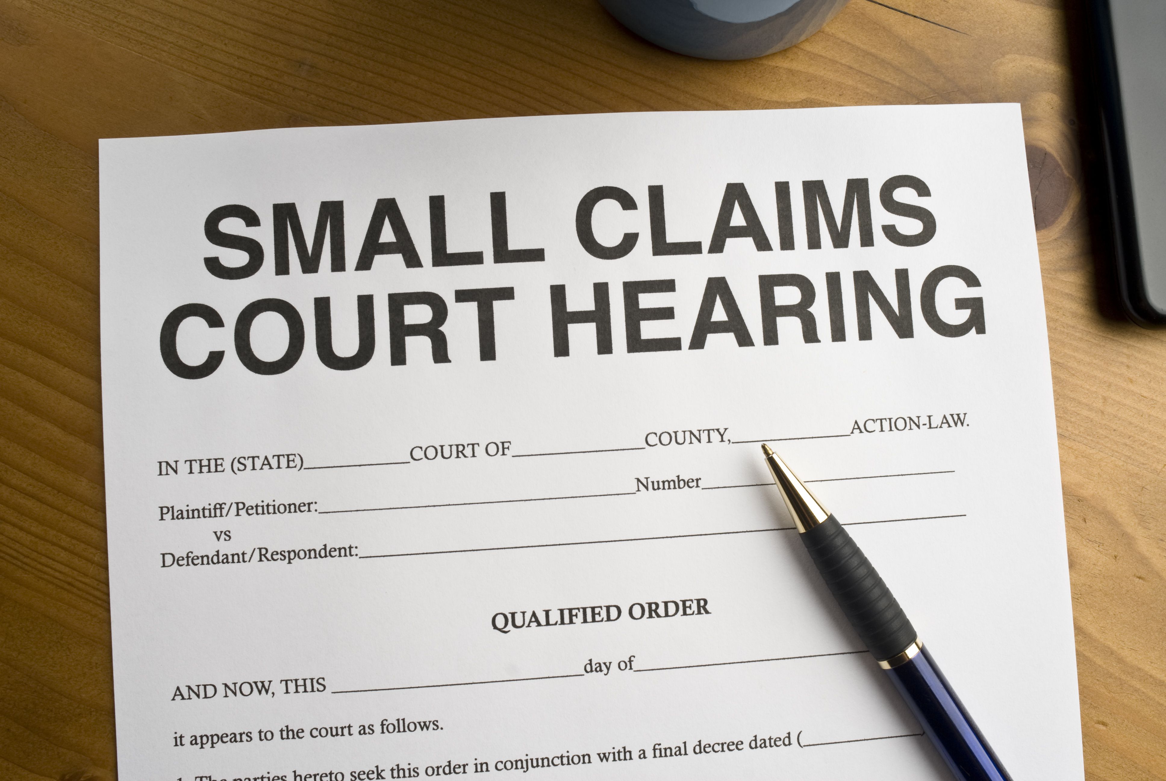 What Forms Do I Need To File A Small Claims Case