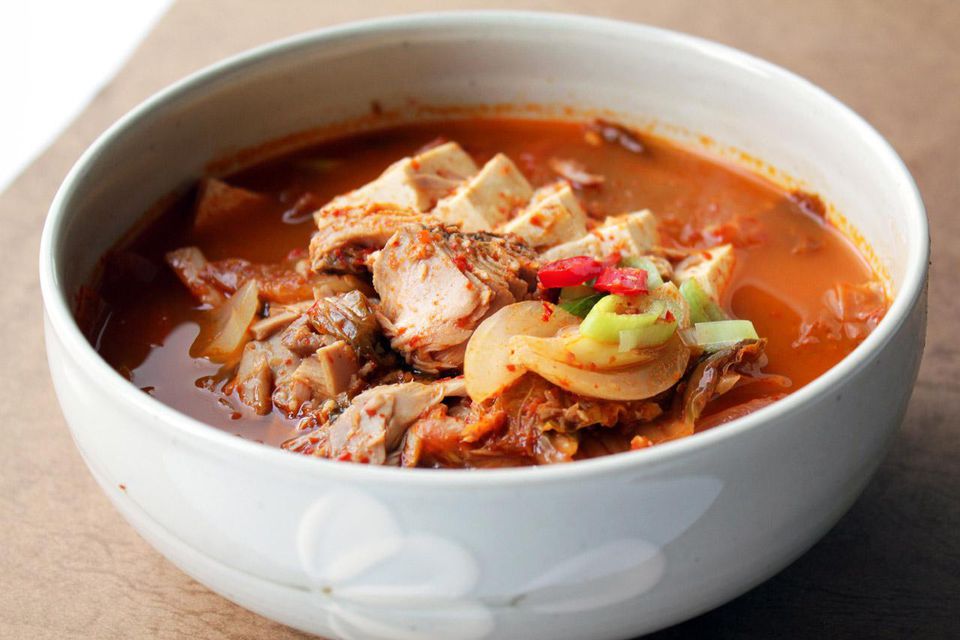 Spicy Kimchi Jjigae Stew Recipe