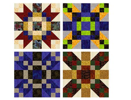 Download Chinese Lanterns Quilt Block Pattern