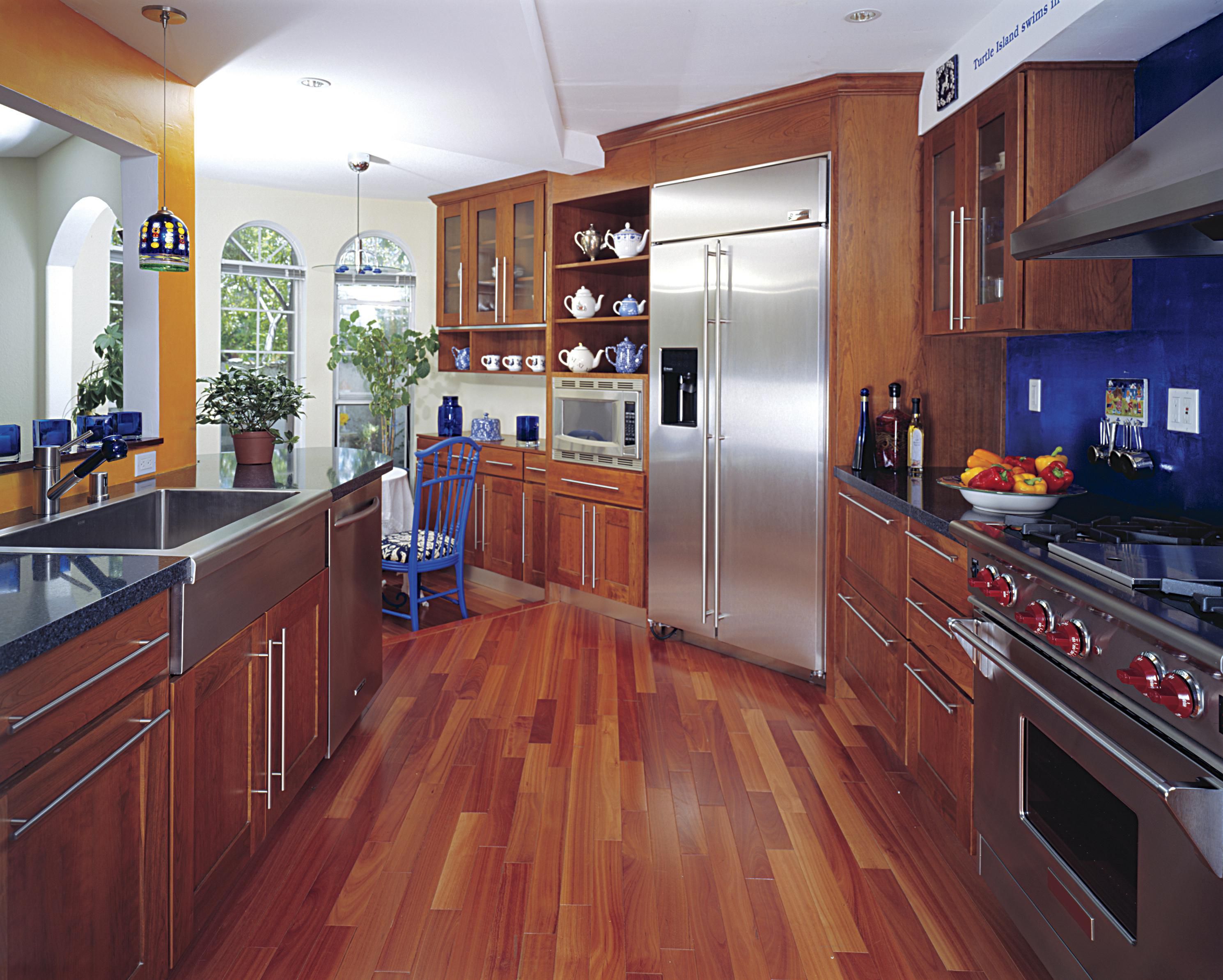 Hardwood In Kitchen And Living Room