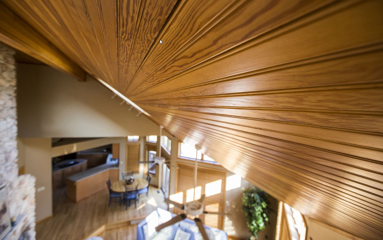 Ceiling Wood Tongue and Groove Installation