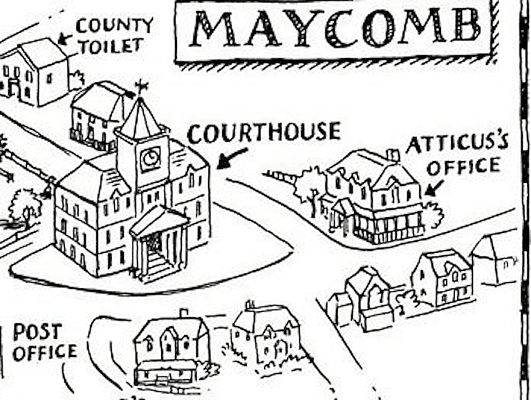 26 To Kill A Mocking Bird Map Of Maycomb - Maps Database Source