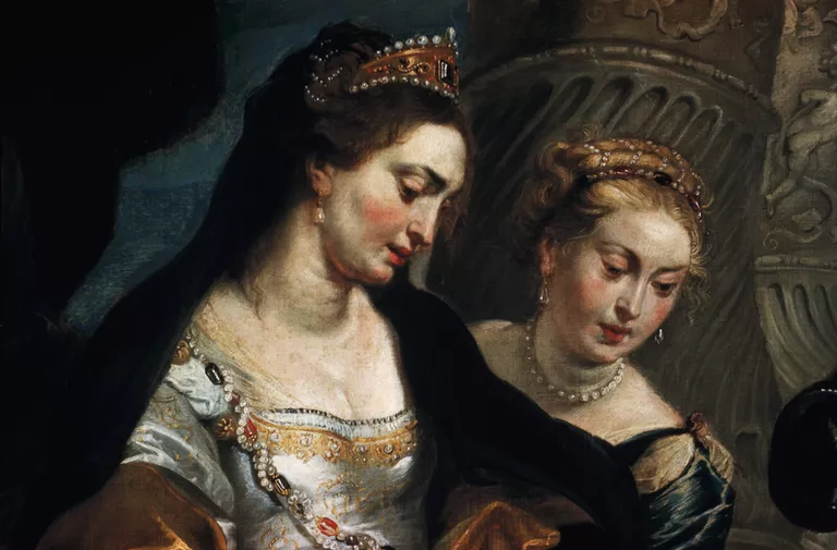 Detail Showing Queen and Courtier from The Head of Cyrus Brought to Queen Tomyris by Peter Paul Rubens