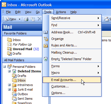 add gmail to microsoft outlook 2003