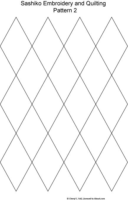 Download FREE Sashiko Repeating Embroidery Patterns