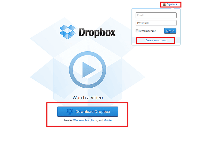 how much storage does free dropbox have