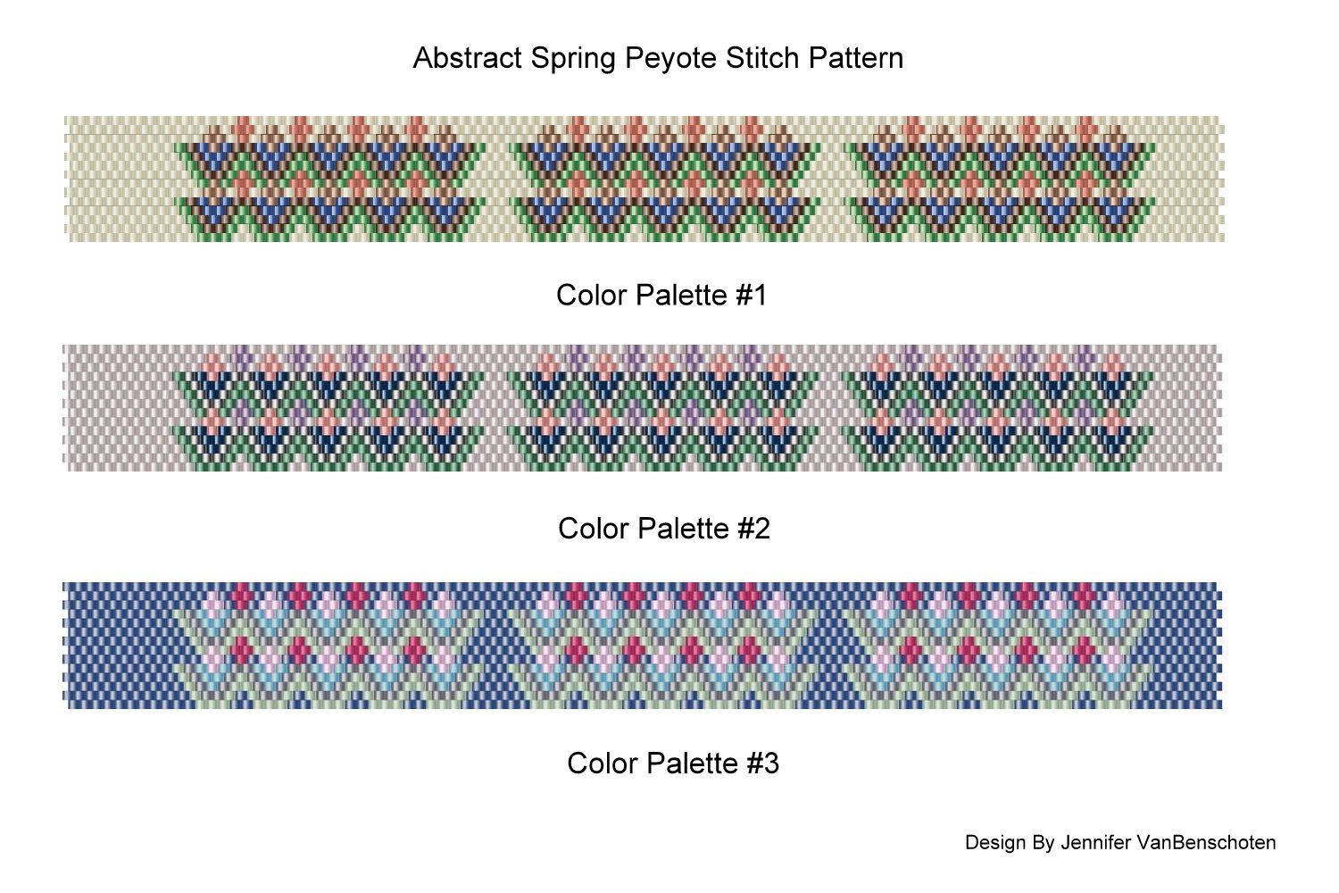 Free Charted Peyote Stitch Patterns