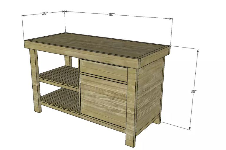 11 Free Kitchen Island Plans for You to DIY