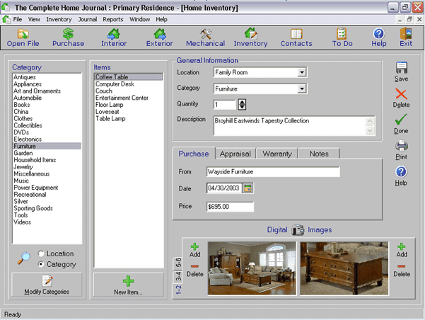 home inventory software mac
