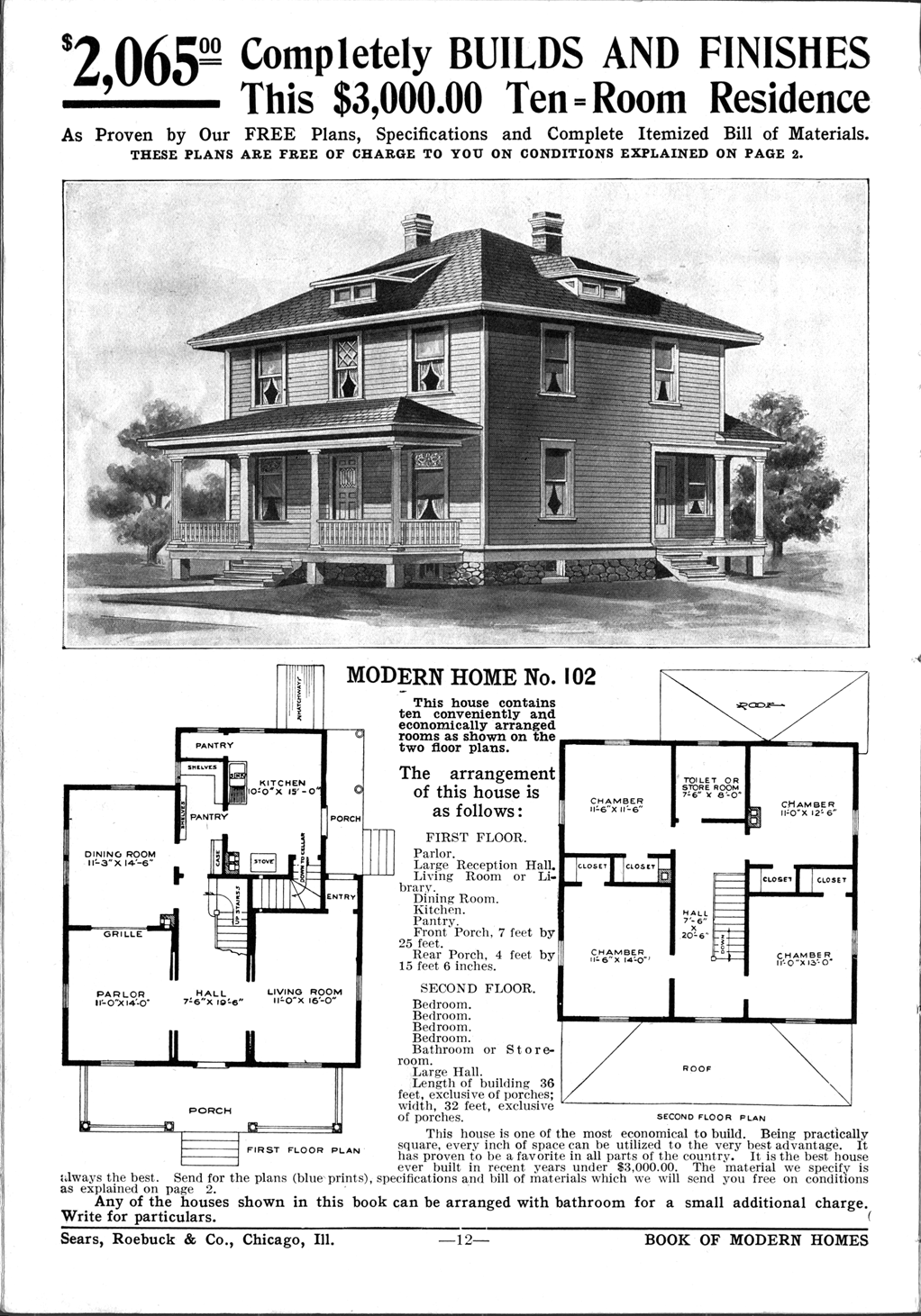 Sears American Foursquare House Plans