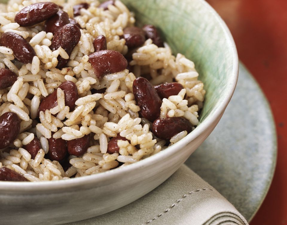 Vegetarian Caribbean Red Beans And Rice Recipe Vegan Gluten free 