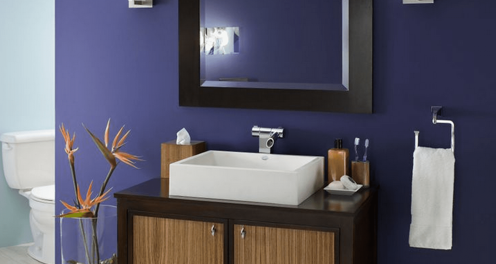 Small Bathroom Paint Color - black design