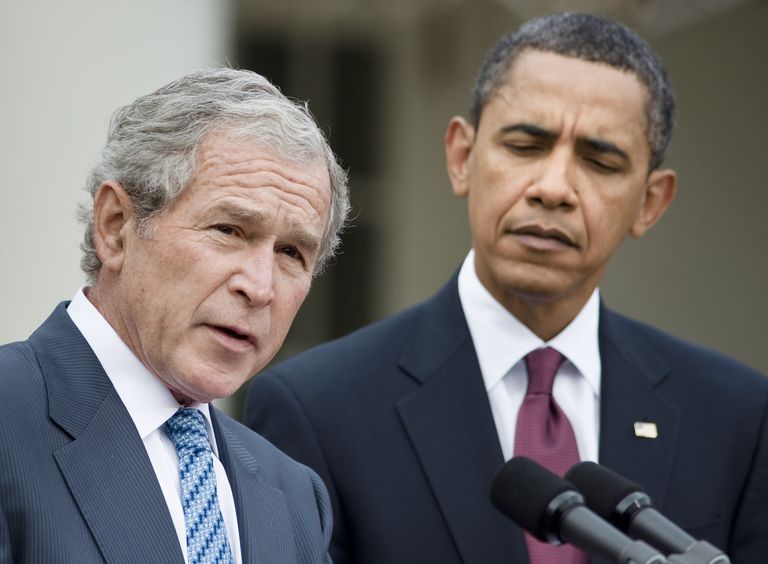 Obama and Bush decry deep US divisions 