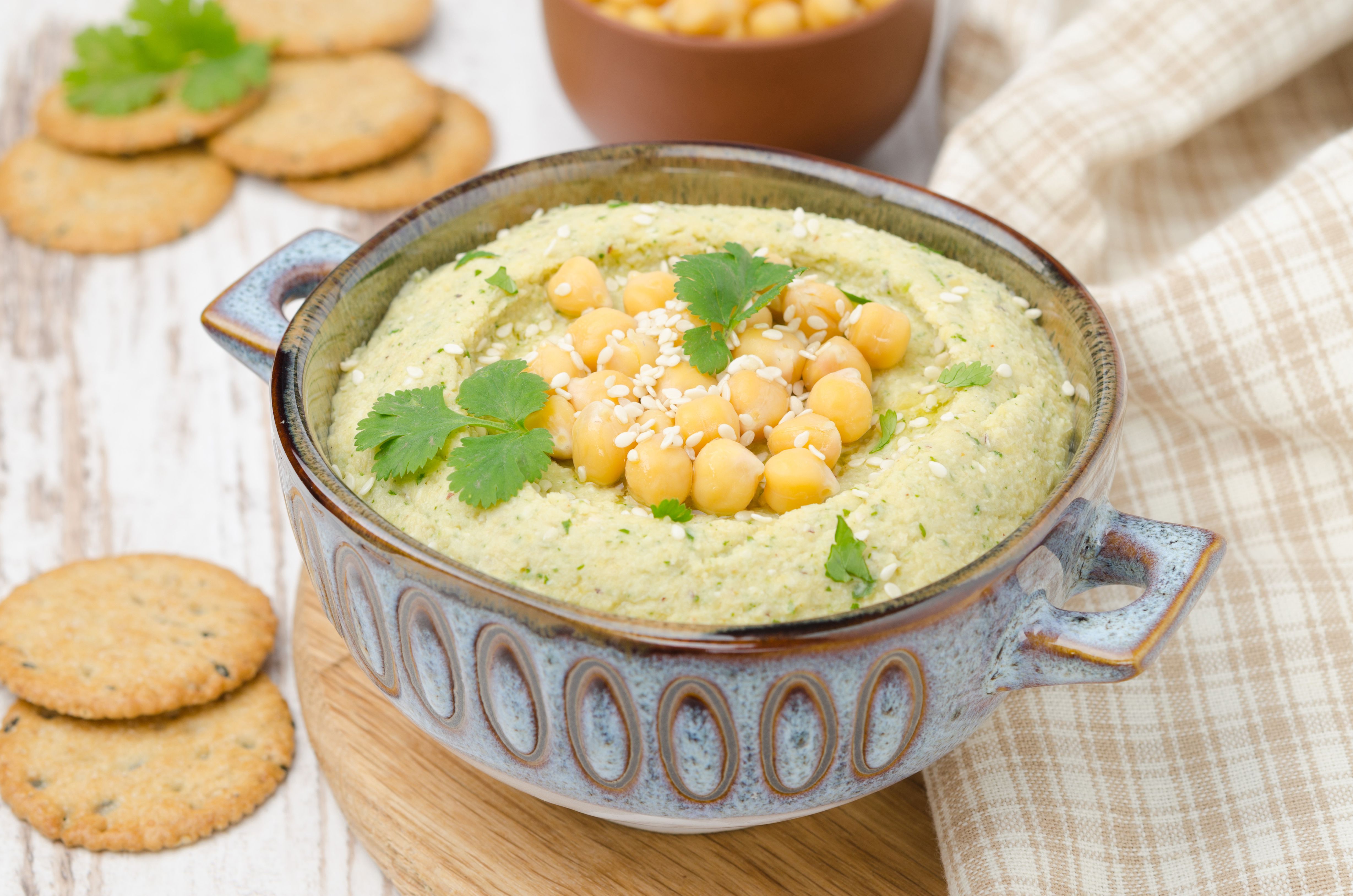 Cilantro and Lemon Hummus Recipe