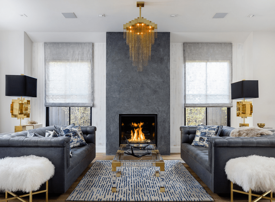 20+ Beautiful Living Rooms With Fireplaces