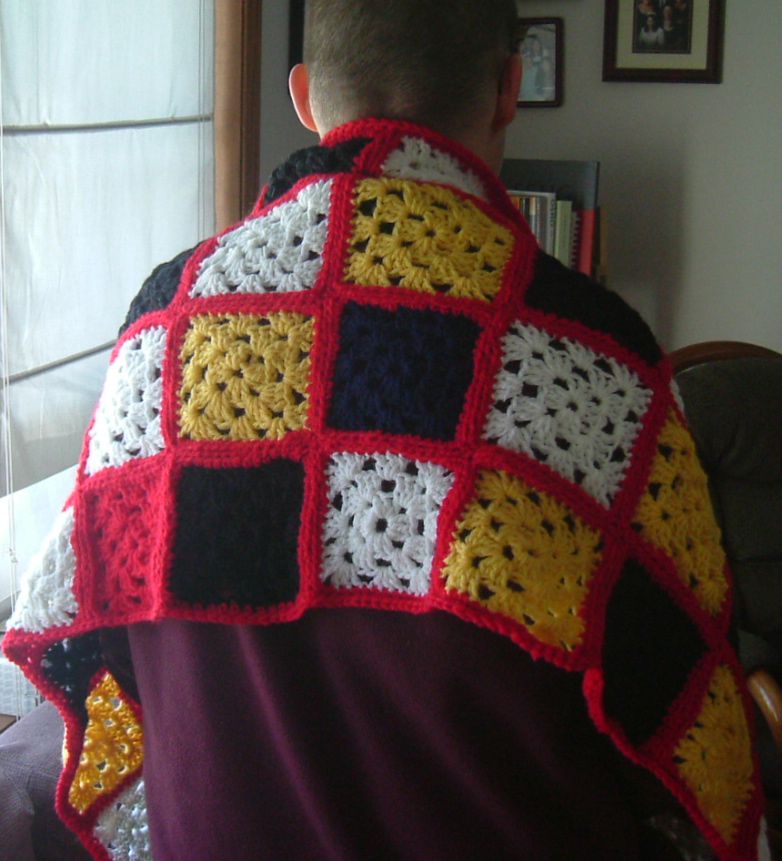 Download Offset Shell Crochet Prayer Shawl
