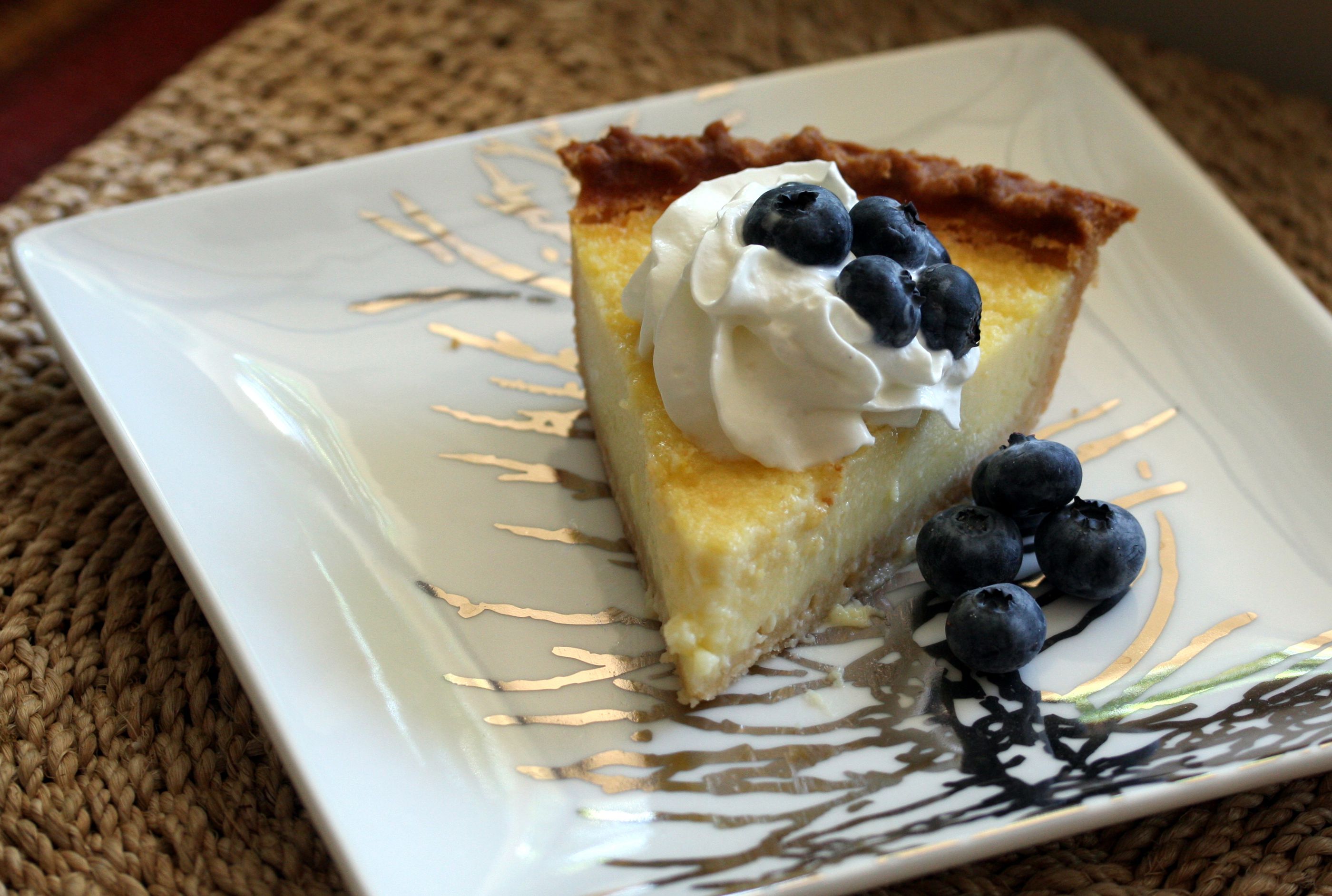 Old Fashioned Lemon Buttermilk Pie Dessert Recipe