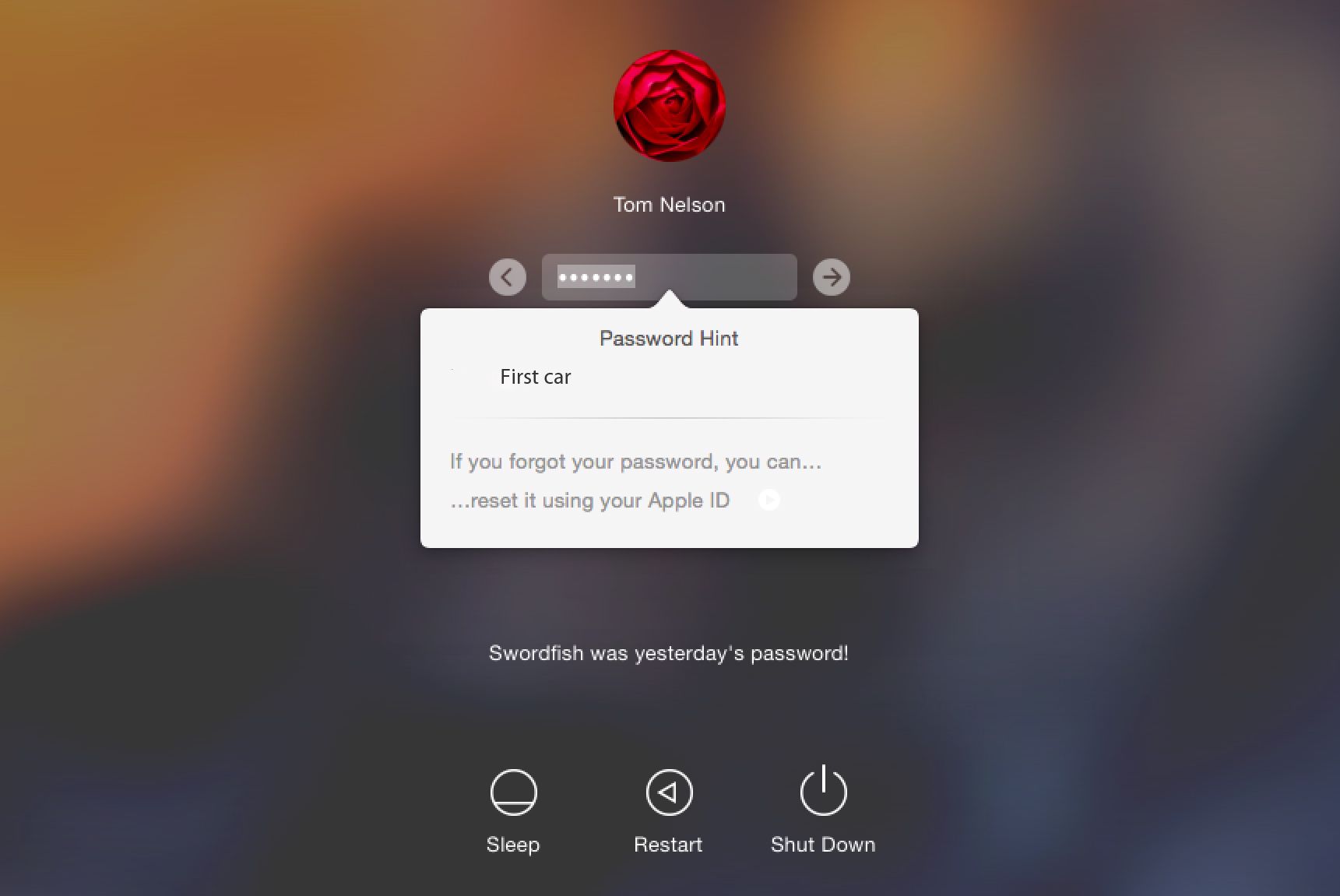 reset macbook password with iphone