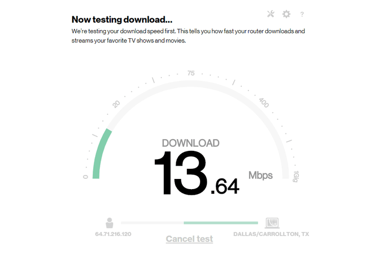 fios internet speed test