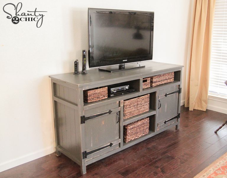 9 Free TV Stand Plans You Can DIY Right Now