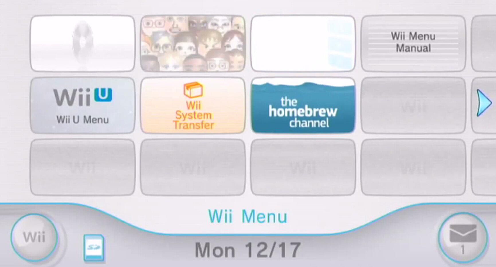 the homebrew channel wii