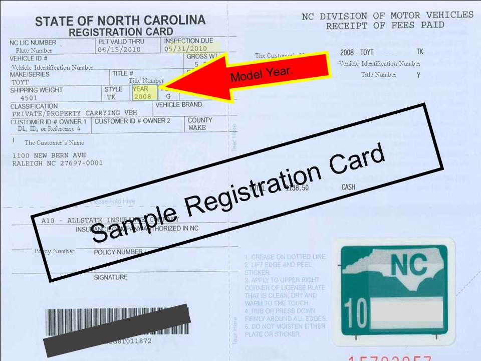 receipt registering ncdmv renew deq exemption registrations