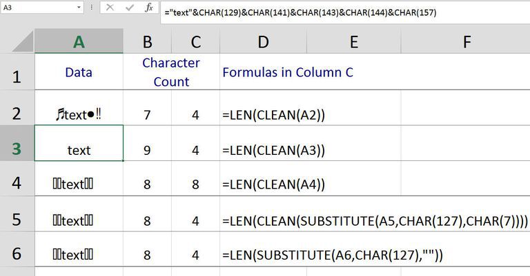 excel-clean-function-to-remove-non-printable-characters