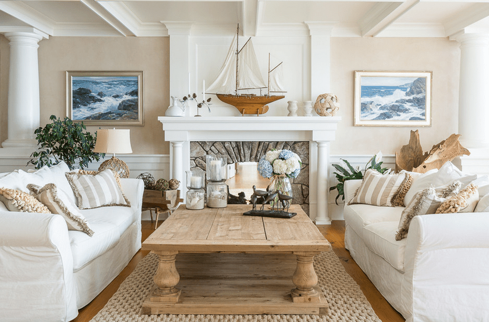 20 beautiful beach house living room ideas