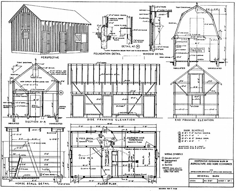 6 Free Barn Plans