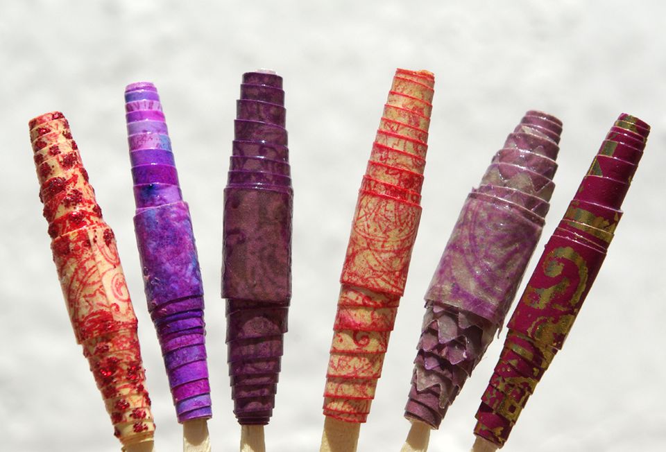 How To Make Paper Beads Tutorial With Free Template 